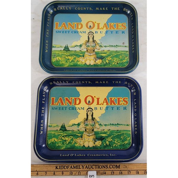 LOT OF 2 - LAND O' LAKES TRAYS