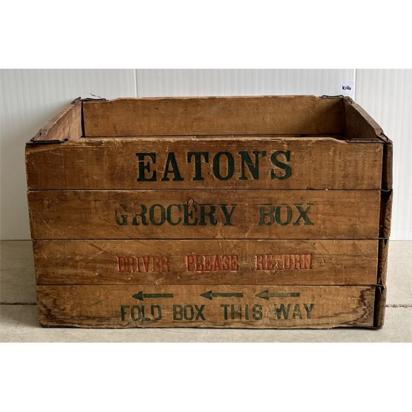 EATON'S COLLAPSIBLE GROCERY BOX