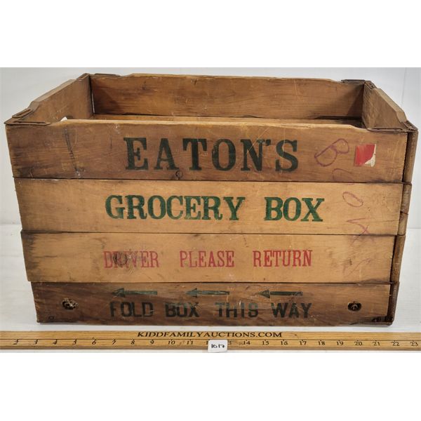 EATON'S COLLAPSIBLE GROCERY BOX