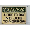 Image 1 : THINK METAL SIGN