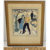 Image 1 : "THO I WORKS W/ FIFTY 'OUSEMAIDS" BY S.T. - FRAMED PRINT