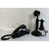 Image 1 : LOT OF 2 - WESTERN ELECTRIC CANDLE STICK TELEPHONE & NORTHERN ELECTRIC ROTARY TELEPHONE