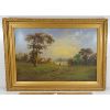 Image 1 : HIKING SCENE BY UNKNOWN ARTIST - FRAMED OIL ON CANVAS