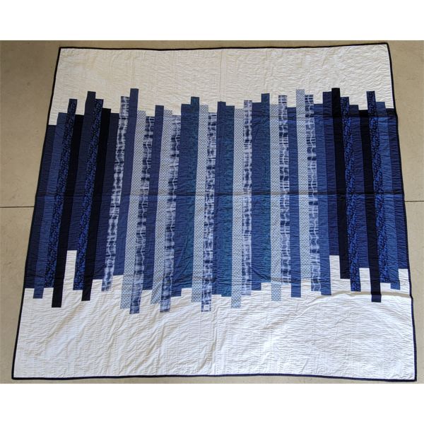 HAND MADE STRIPED QUILT