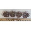 Image 2 : LOT OF 4 - TEXAS GLASSES W/ LEATHER COOZIES