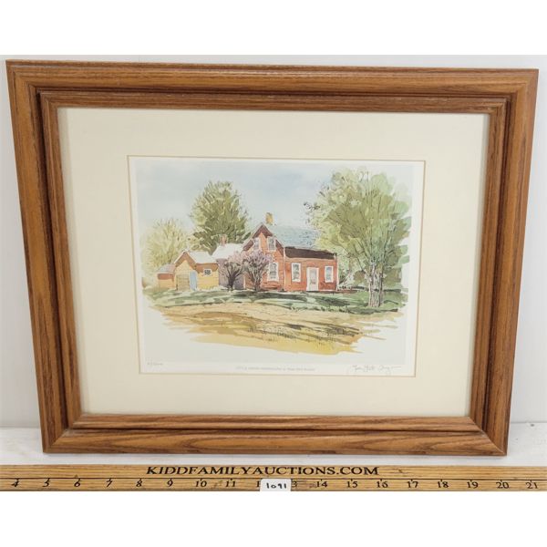 "LITTLE AMISH FARMHOUSE" BY PETER ETRIL SNYDER - FRAMED PRINT
