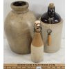 Image 1 : LOT OF 3 - MERCHANT LIQUOR JUG, BOTTLE & CROCK