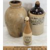 Image 4 : LOT OF 3 - MERCHANT LIQUOR JUG, BOTTLE & CROCK