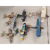 Image 1 : LOT OF 7 - VINTAGE WOODEN/TIN TOY AIRPLANES 