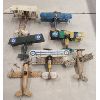 Image 2 : LOT OF 7 - VINTAGE WOODEN/TIN TOY AIRPLANES 