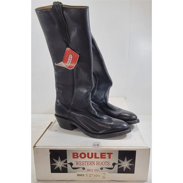 PAIR OF MENS BOULET WESTERN BOOTS - AS NEW W/ TAGS 