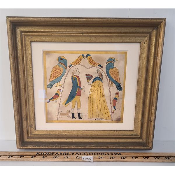 NOBILITY COURTING SCENE BY C. KUSOVICH - FRAMED PRINT