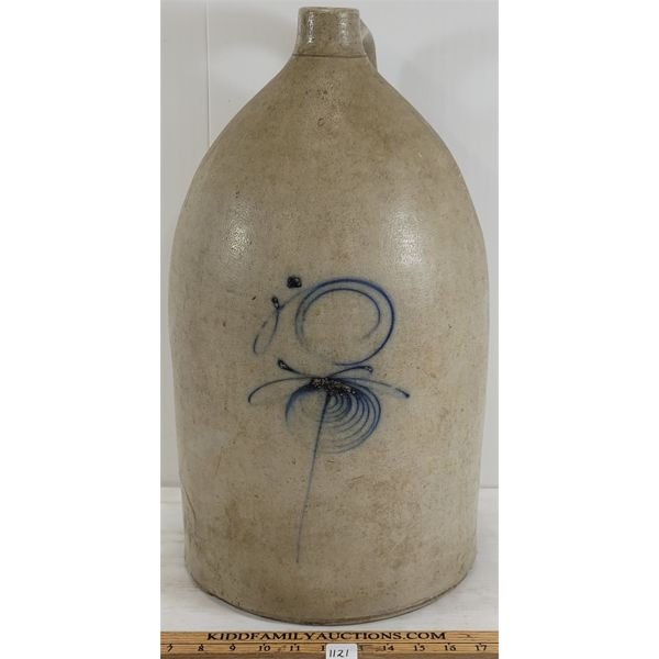 STONEWARE BLUE FLOWER JUG