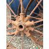Image 4 : LOT OF 4 - CAST IRON SPOKED WHEELS 