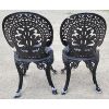 Image 2 : CAST IRON GARDEN TABLE & CHAIRS
