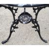 Image 4 : CAST IRON GARDEN TABLE & CHAIRS