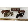 Image 1 : LOT OF 5 - CAST IRON TOY TRAINS - INCL PENNSYLVANIA R.R. CO, ETC
