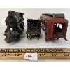 Image 2 : LOT OF 3 - CAST IRON LOCOMOTIVES & CARS - INCL OVERLAND LIMITED CO.
