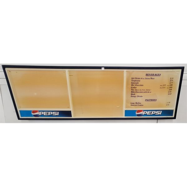 PEPSI LIGHT UP MENU BOARD