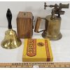 Image 4 : LOT OF 4 - BRASS BELL, BLOW TORCH, SUPERIOR SWIFT SET, ETC