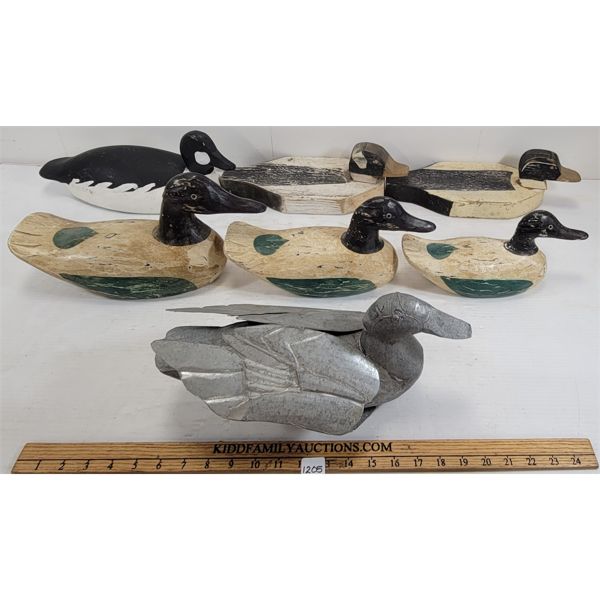 LOT OF 6 - DUCK DECOYS 