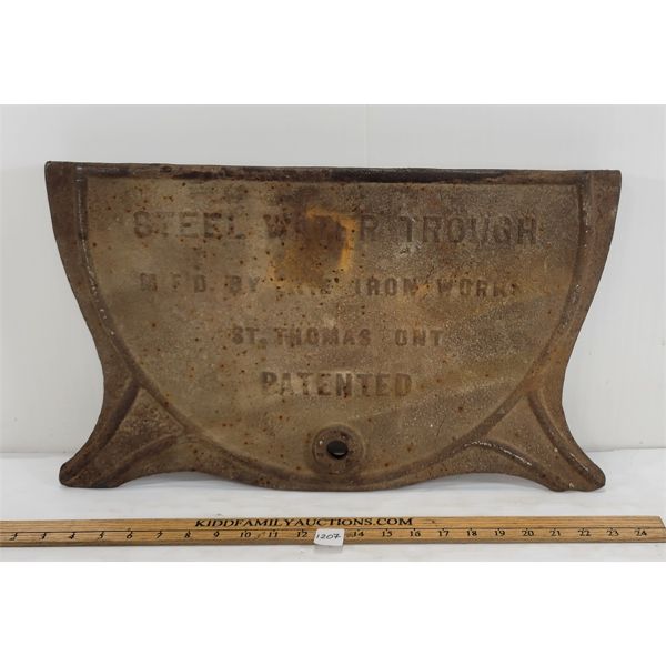 STEEL WATER TROUGH CAST IRON SIDING