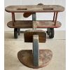 Image 4 : WOODEN TOY BIPLANE W/ WHEELS 