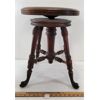 Image 2 : CLAW FOOT SWIVEL PIANO STOOL - SEE ALL PICS