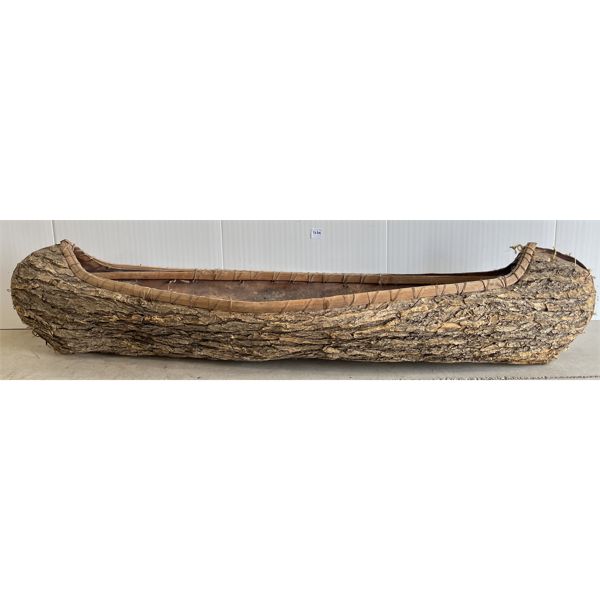 VINTAGE TOY BARK CANOE 