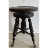 Image 4 : CLAW & BALL FOOTED SWIVEL PIANO STOOL