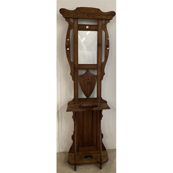 MAPLE HALL STAND W/ MIRROR