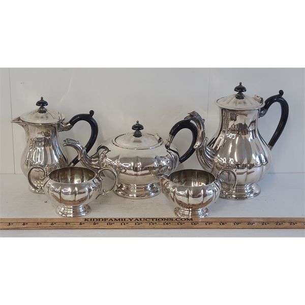 LOT OF 5 - MARLBORO SILVER PLATED TEA SERVICE SET 
