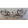 Image 2 : LOT OF 5 - MARLBORO SILVER PLATED TEA SERVICE SET 