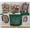 Image 1 : LOT OF 3 - DICKENS VILLAGE SERIEIS - CROWNTREE INN, PICCADILY GALLERY & HOSPITAL FOR SICK CHILDREN 