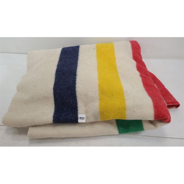 HUDSON'S BAY WOOL POINT BLANKET 