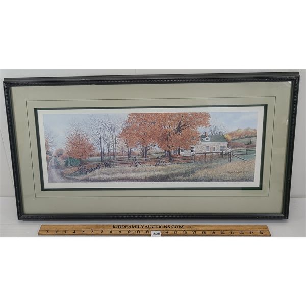 "LATE INTO AUTUMN" BY JOYCE BRIDGETT - ARTIST ORIGINAL PRINT - 52/375