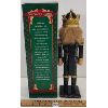 Image 4 : HAND-CRAFTED WOODEN NUTCRACKER KING W/ BOX 