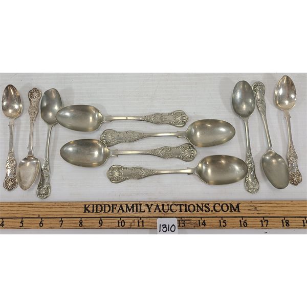LOT OF 10 - STERLING SILVER SPOONS 