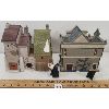 Image 3 : LOT OF 2 - HERTIAGE VILLAGE TAVERN & DICKENS VILLAGE THEATRE OF THE MACABRE PROCELAIN MINIATURES
