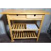 Image 1 : PINE KITCHEN ISLAND ON CASTERS