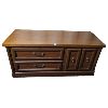 Image 1 : BLANKET CHEST - CEDAR LINED W/ FAUX DRAWERS