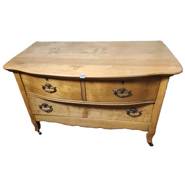 PINE CHILDREN'S DRESSER ON CASTERS