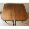 Image 4 : WALNUT (?) 2PC BREAKFAST TABLE 