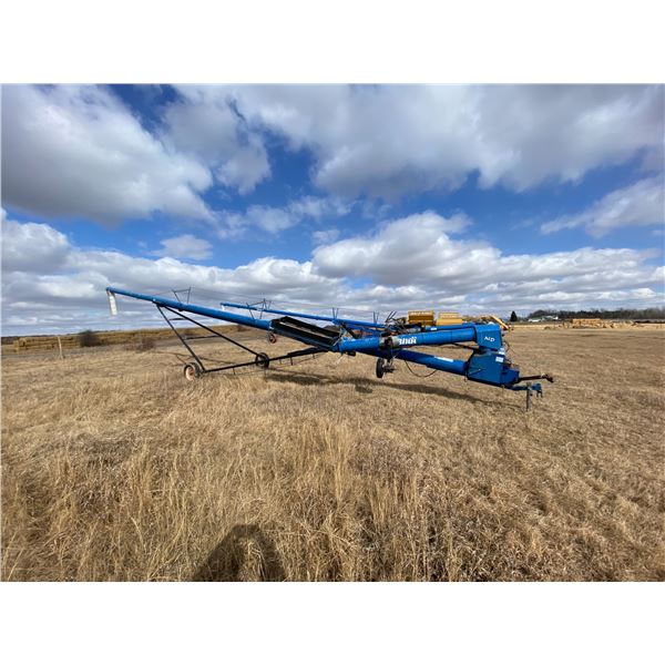 (Selling offsite, Ashmont, PH (780) 646-0727 ) Brandt 10 x 60 swing away auger, 540 PTO