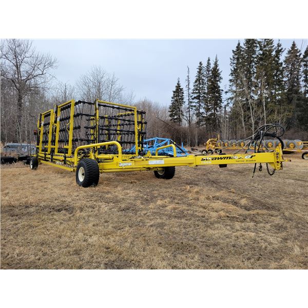 Degelman strawmaster 7000, 50 ft. heavy harrows, SN. 4489, approx. 24" tines,  Located in N.Side fie