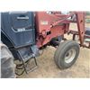 Image 10 : Case IH 885, 2 WD diesel tractor, CAB, showing 3587 hrs c/w 2255 loader c/w bucket & 3 prong bale fo