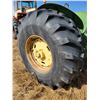 Image 14 : JD 7020 4x4 Tractor, running, CAB c/w roll bar, 7052 hrs, 8 spd with hi & low, 23.1 x 30 Singles, 10