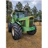 Image 1 : JD 7020 4x4 Tractor, running, CAB c/w roll bar, 7052 hrs, 8 spd with hi & low, 23.1 x 30 Singles, 10