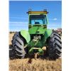 Image 7 : JD 7020 4x4 Tractor, running, CAB c/w roll bar, 7052 hrs, 8 spd with hi & low, 23.1 x 30 Singles, 10