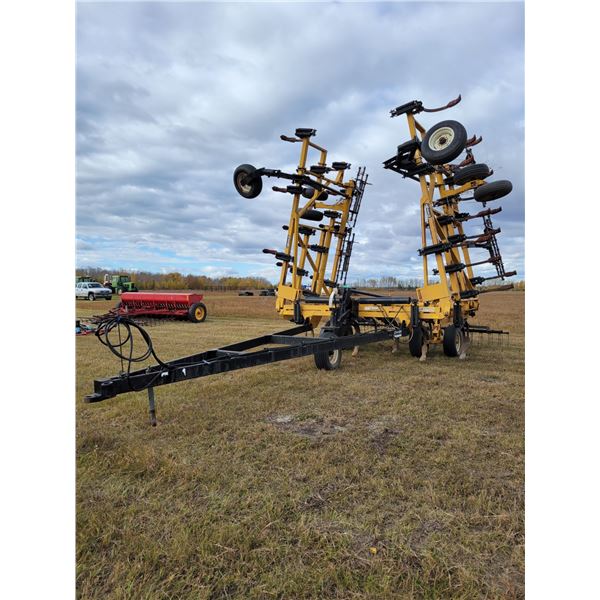 Eeze-On, Model 7400, approx. 38 ft Deep tillage c/w 3-bar tines, SN. 41714. Located in N.Side field